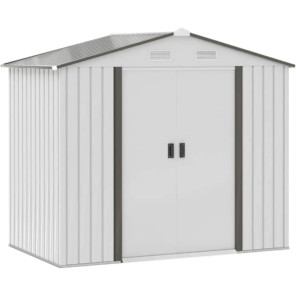 

Outdoor Storage Shed Kit - Ideal for Patio Furniture, Garden Tools, Bikes, Beach Chairs, and Yard Accessories