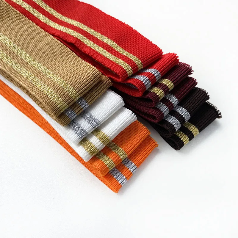 14cm wide stretch-elasticated knit, baseball collar, baseball collar cuffs, ribbed garment accessories, long-edged DIY fabric