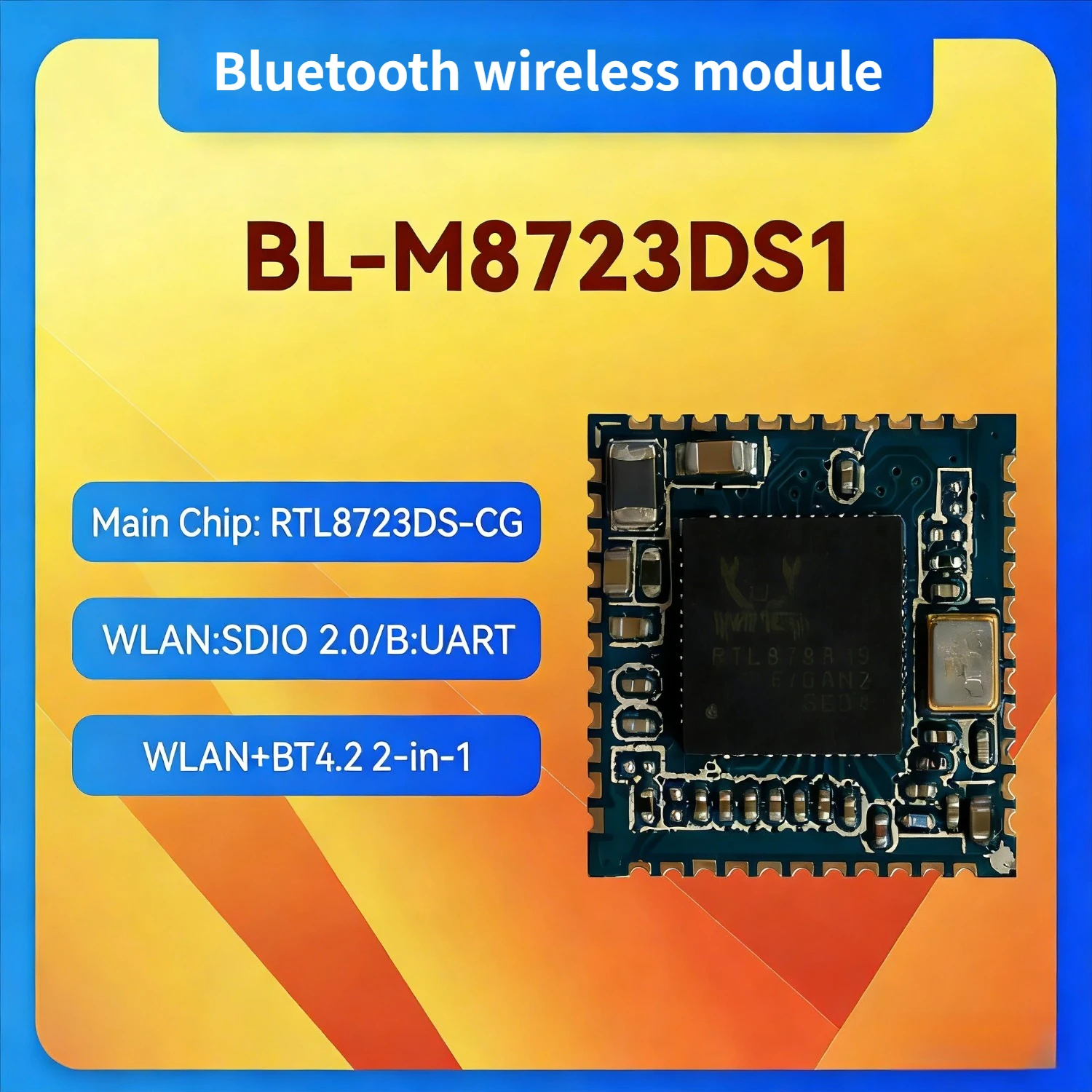 BL-M8723DS1 Wireless WiFi Module Realtek RTL8723DS Low Power SDIO Bluetooth Dual-Band 2.4GHz/5GHz WiFi+BT Combo Module