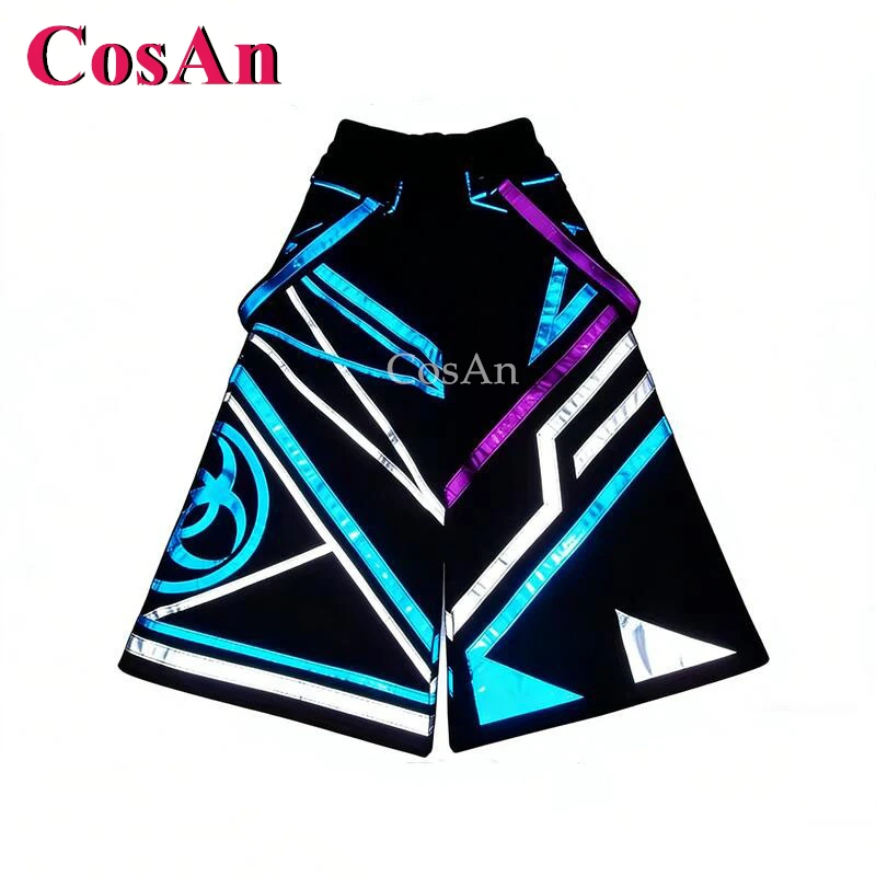 

CosAn New Combination Pattern Ghost Dance Pants Melbourne Shuffle Phat Pants Fluorescent Trousers Luminous Reflective Trousers