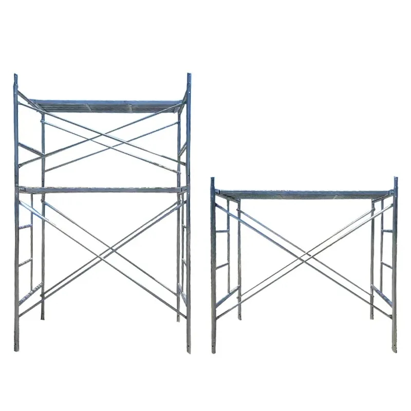 Andamio de marco Construcción Andamio de portal de paso móvil Escalera de aluminio resistente Andamio de marco en H