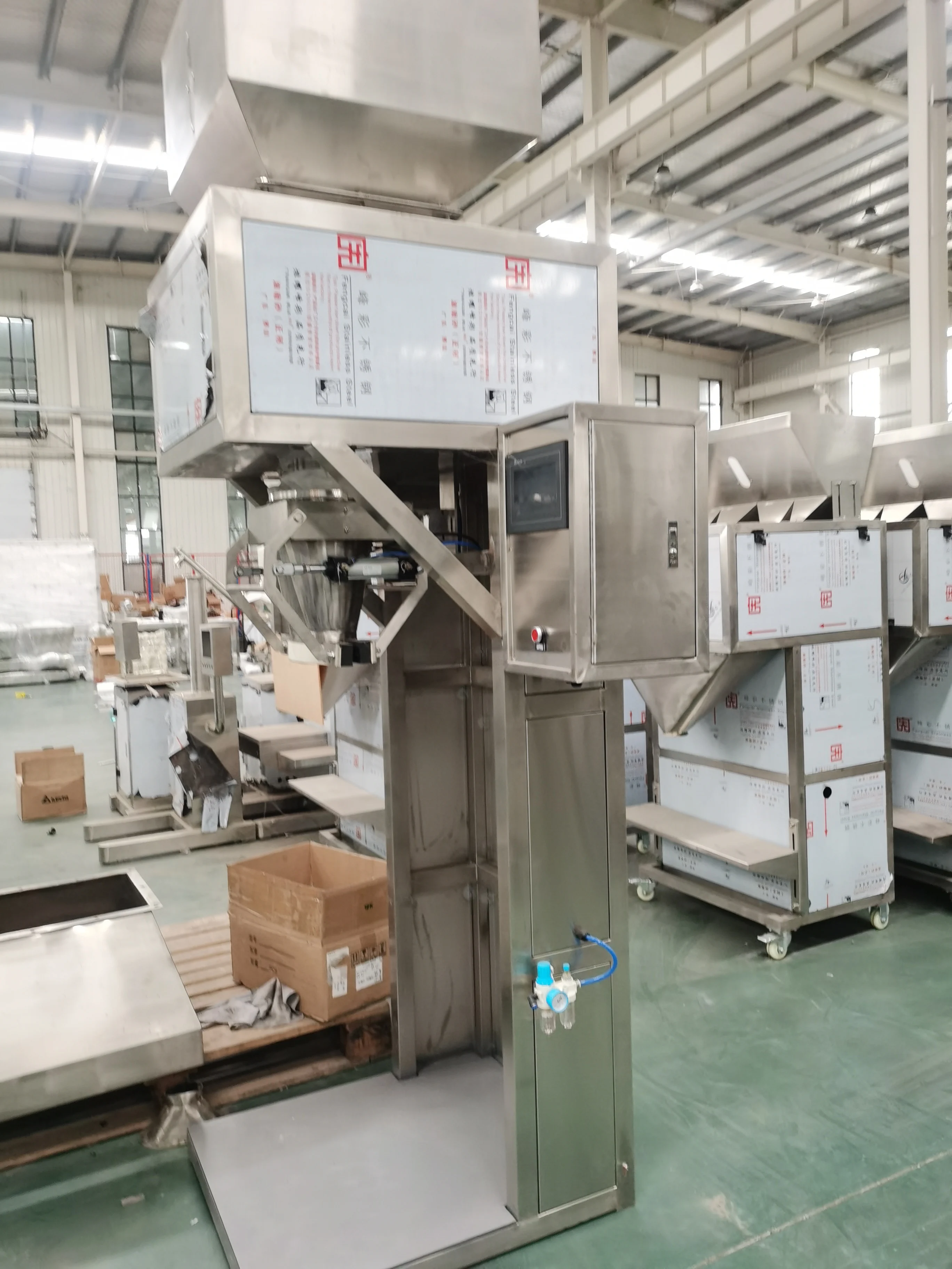 Semi Automatic 10kg 25kg 50kg Big Bag Filler And Sealer Pet Food Snacks Nuts Grain Granule Filling Packing Machine