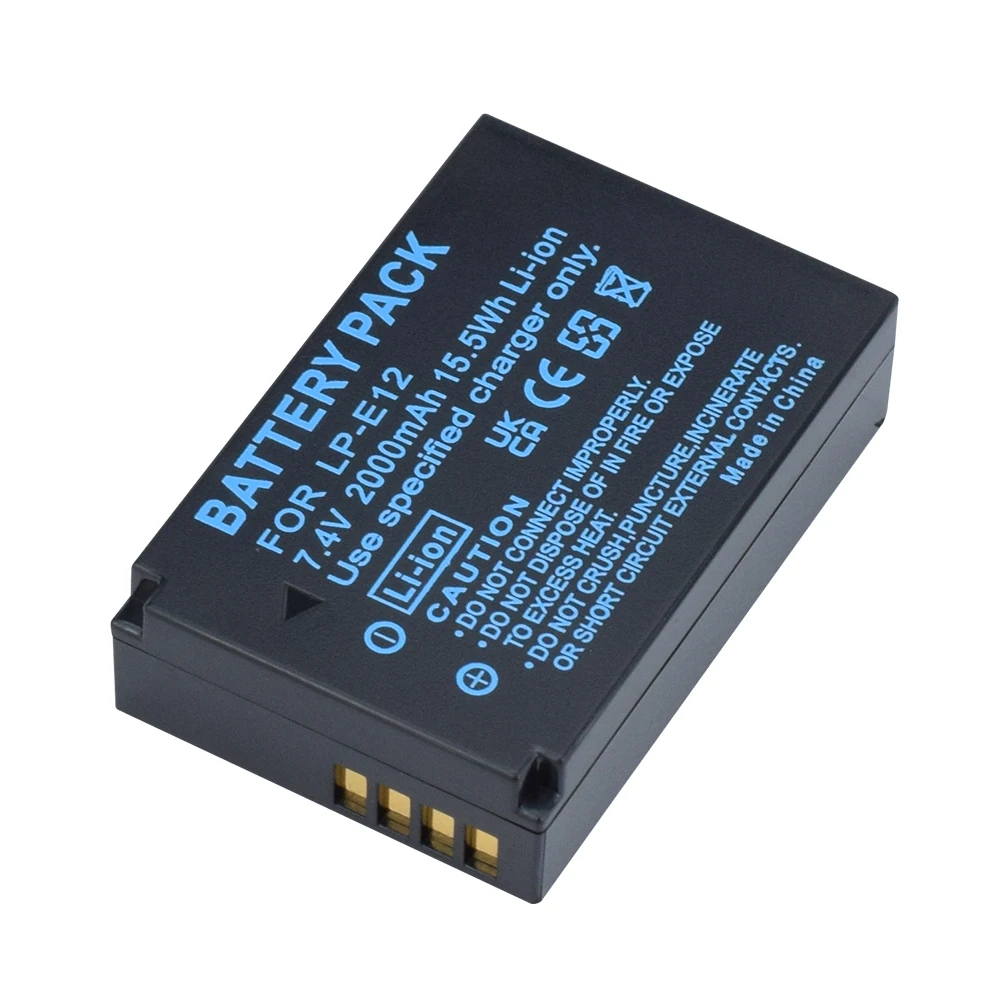 PALO LP-E12 LPE12 LP E12 Camera Battery For Canon EOS M10 EOS Rebel SL1 EOS 100 100D EOS M2 EOS M50 EOS Kiss X7 Replace battery