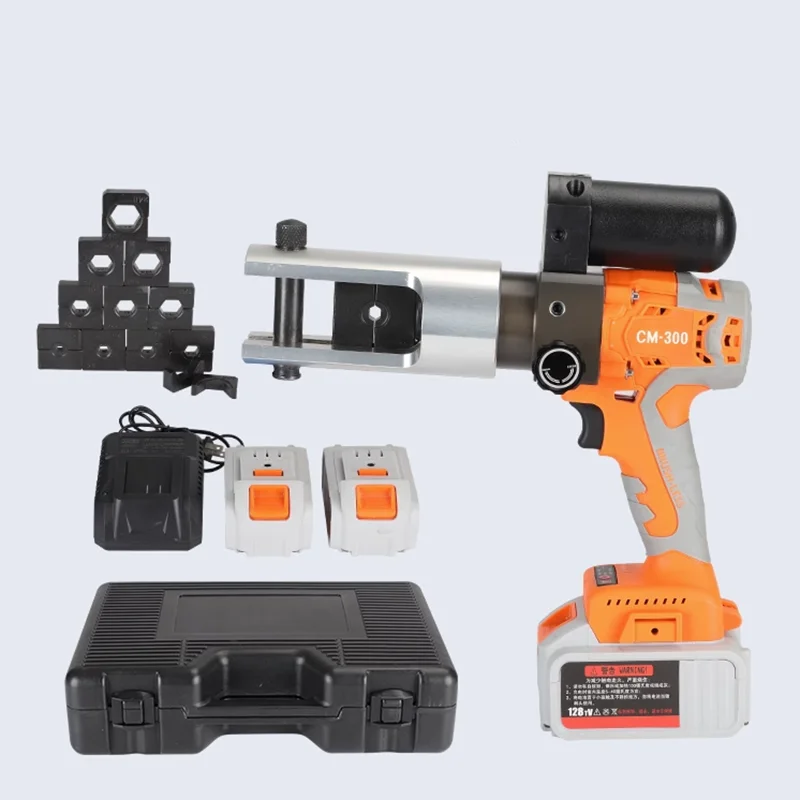 CM-300 ชาร์จไฮดรอลิกขนาดเล็กแบบพกพาลิเธียมไฟฟ้า CRIMPING CLAMP ทองแดงอลูมิเนียม Terminal CRIMPING คีม