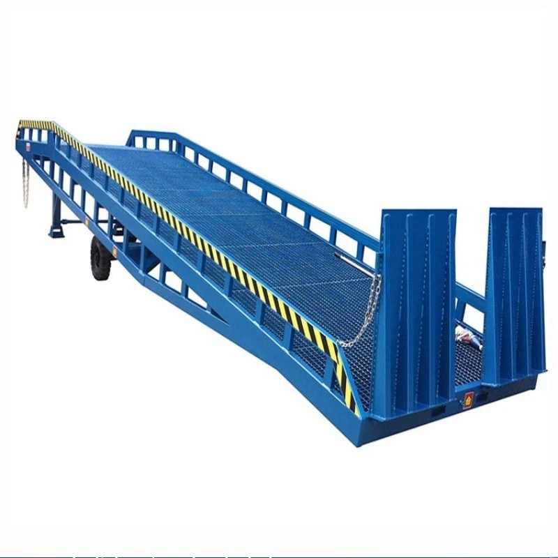 Hand-operated Dock Leveler Customized with Hydraulic Unloading Platform for Containers 10-ton and 12-ton Forklift Ramps