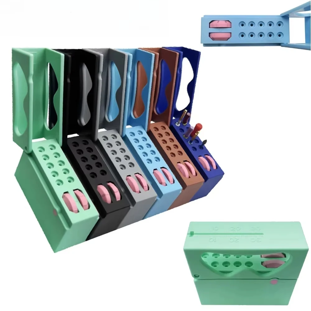 

NIGF 1 шт., стоматологическая эндодонтическая коробка для стерилизации с 10 отверстиями и держателями блоков боров с эффектом памяти для эндодонтических файлов с алмазными борами