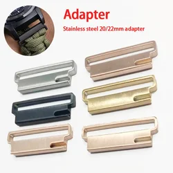 1 Pair Metal Adapter Smart Watch Band Connector 22mm 20mm for Samsung Watch 4 20mm Strap Stainless Steel Adapters Quick Release