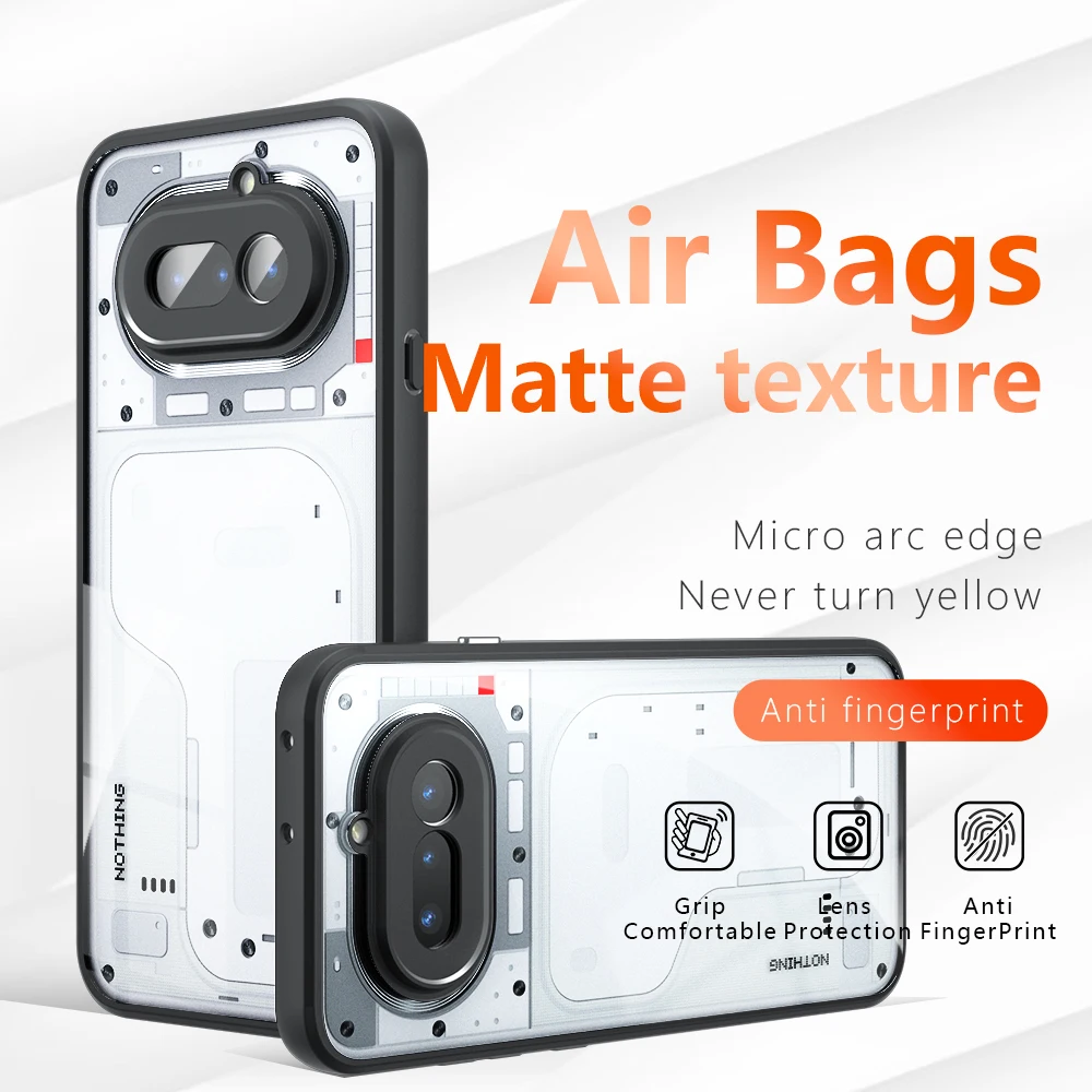 Skin Sensation Airbag Anti Drop Case Cover Nothing Phone 4A Mircropyle Back Case Nothing Phone 3A Fundas Nothing Phone 4A Pro