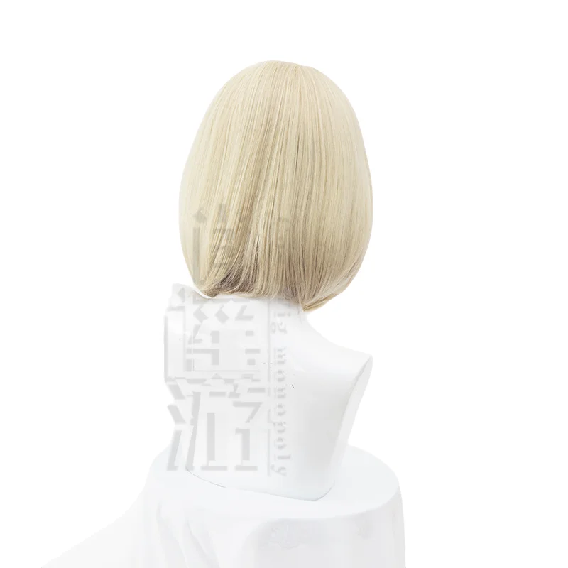 New! Arknights Kristen Cos Wig 35cm Gradient Short Heat-resistant Synthetic Hair Halloween Party Cosplay Anime Wig+free Wig Cap