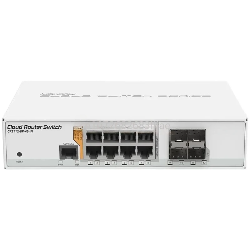 Imagem -03 - Portas Ópticas Elétricas Quatro Gigabits Switch Versão Desktop 90 Novo Crs1128p4s-in Oito Gigabits Completos