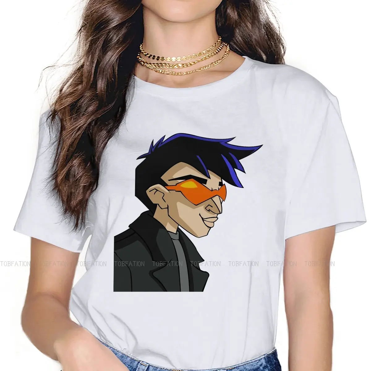 Jackie Chan Adventures American TShirt for Woman Girl Jackie Chan Adventures Cool Basic Casual Sweatshirts T Shirt High Quality