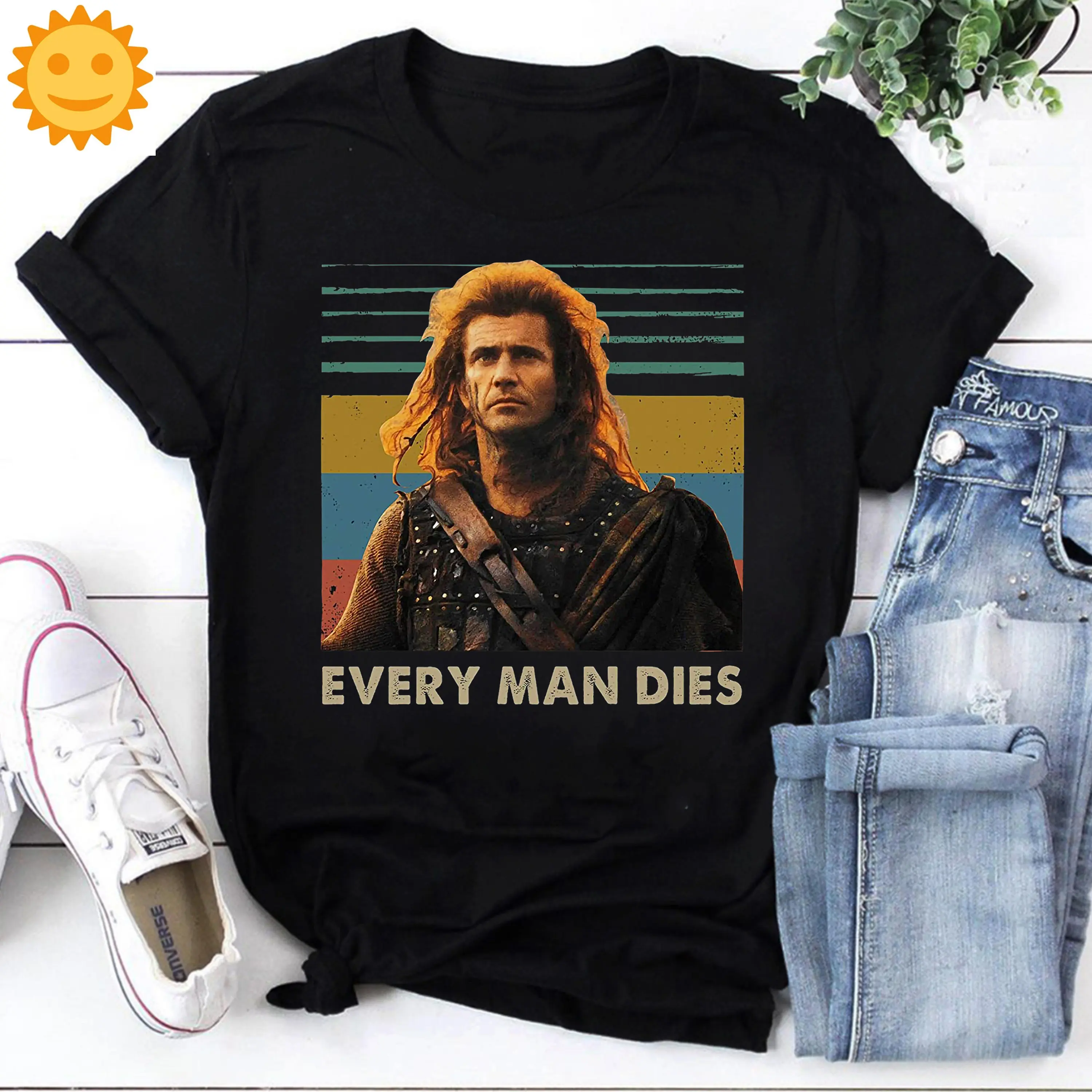 Every Man Dies Vintage T Shirt Braveheart William Wallace 90S Movie Action