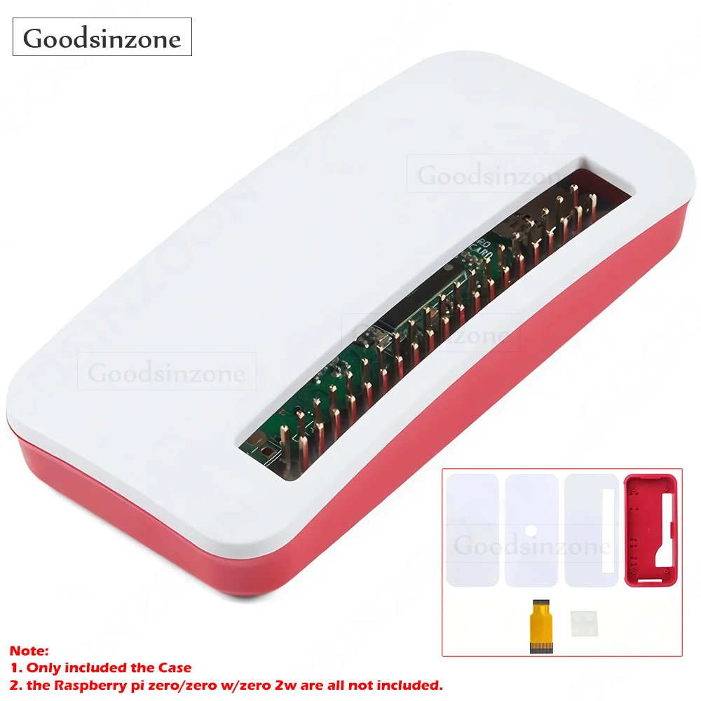 

Raspberry Pi Zero Case Kit - 3-in-1 Protective Enclosure with Interchangeable Lids for Zero/Zero W/Zero 2W