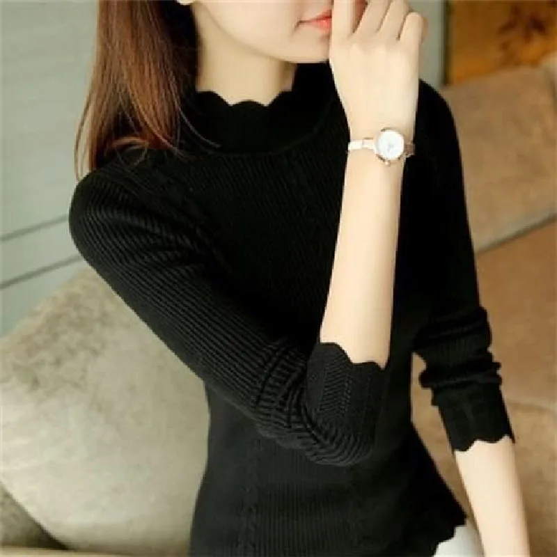 Nuovi maglioni a maniche lunghe pullover moda Casual Bottoming vestiti autunno inverno donna top maglione lavorato a maglia donna maglione