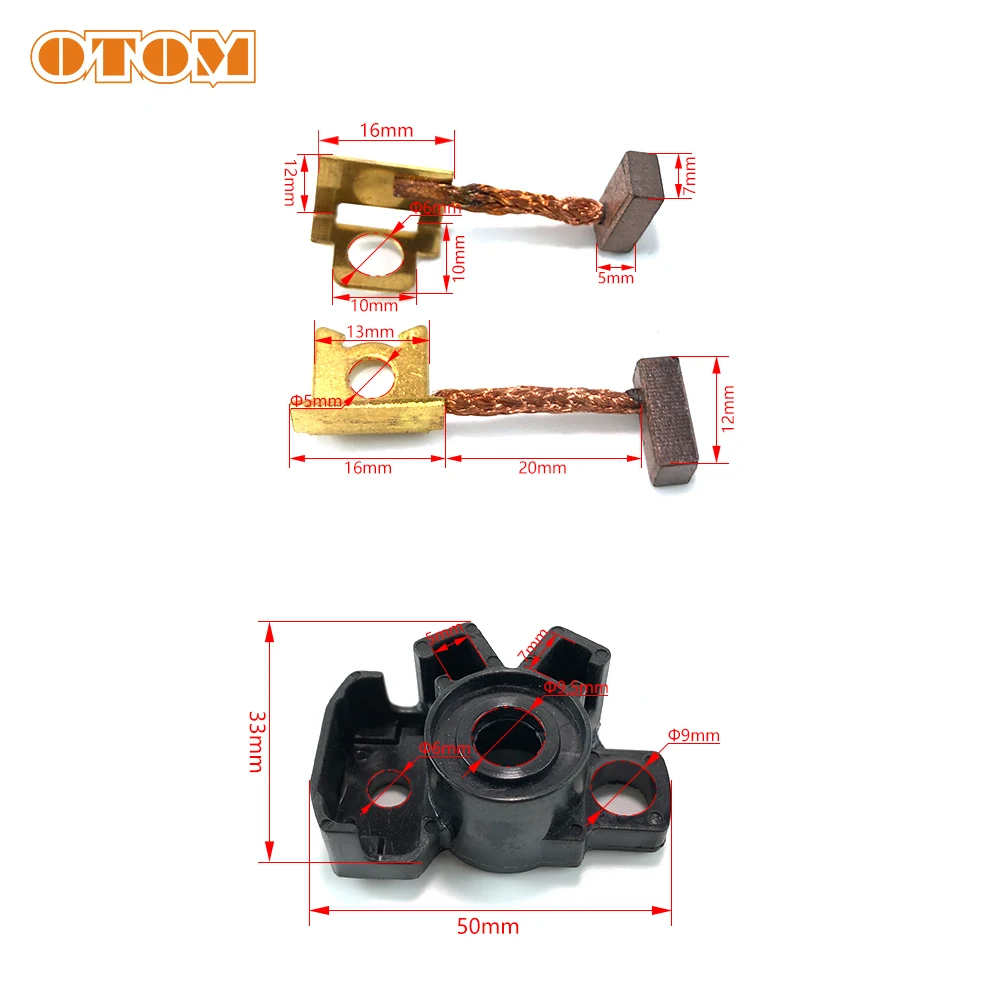 Motocross Motorcycle Starter Motor Carbon Brush Set For KTM EXC-F SXF XCF HUSQVARNA FC FE FX 250 350 Freeride 250F 79240001000