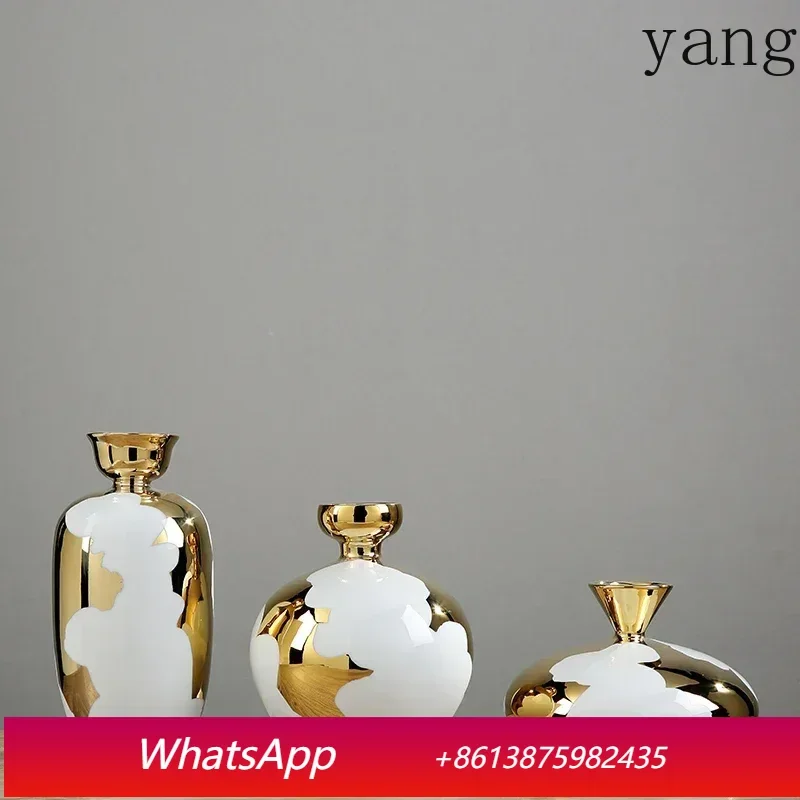 

Nordic style home decoration ceramic vase TV cabinet living room desktop wine cabinet decoration