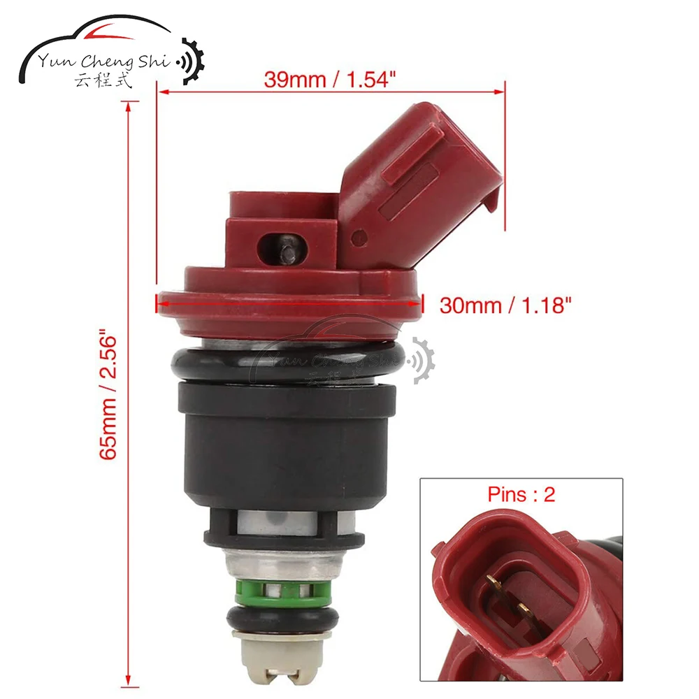 6pcs Fuel Injector 16600-RR544 16600RR544 For Nissan Replace For Nismo Silvia skyline SR20 S13 S14 S15