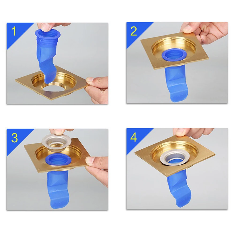 

1pc Floor Drain Seal High Quality Thermoplastic Die Casting Odor Resistant Drainage Sewers Toilets Bathrooms Kitchens Permanent