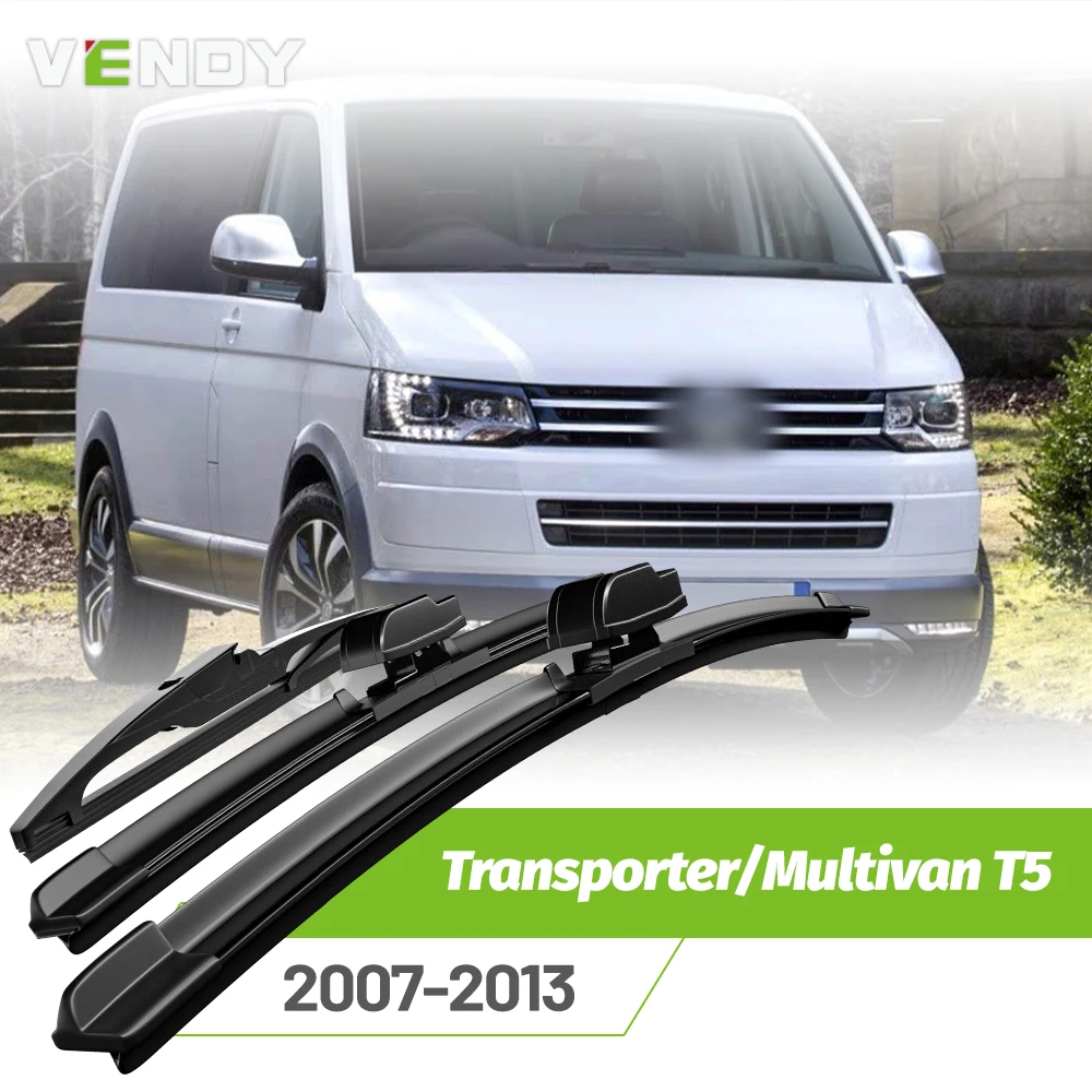 Front & Rear Wiper Blades Set For VW Transporter/Multivan T5 2007-2013 Windshield Windscreen Window Rain Brushes 24