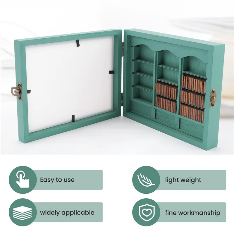 ลดราคา-ของตกแต่งชั้นวางหนังสือจิ๋ว หนังสือจิ๋ว ของขวัญสำหรับผู้ที่มีความวิตกกังวล ตกแต่งห้องนั่งเล่นและสำนักงาน