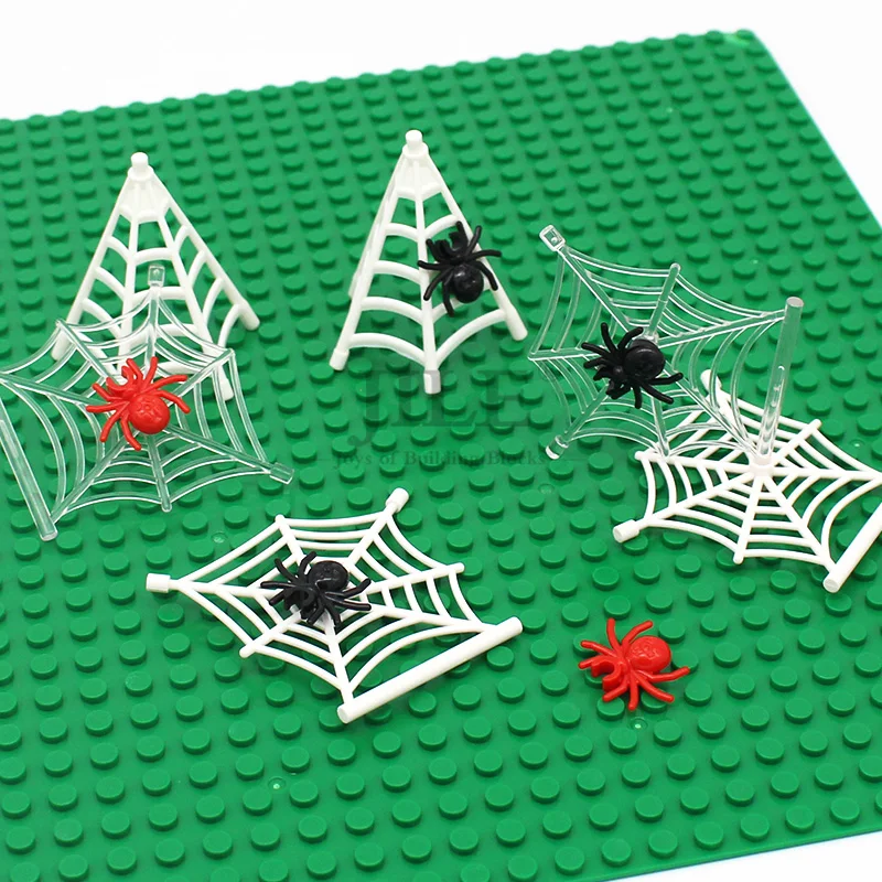 

10pcs Moc Weapon Spider Web with Bar Half-Cone Shaped 90981 DIY Creative Building Blocks Bricks Compatible Figure Assembles