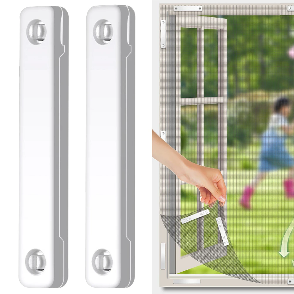 Window Screen Clip Strong Fixation Insect Protection Window Screens Buckle Rust-proof DIY Punch Free Household Accessories