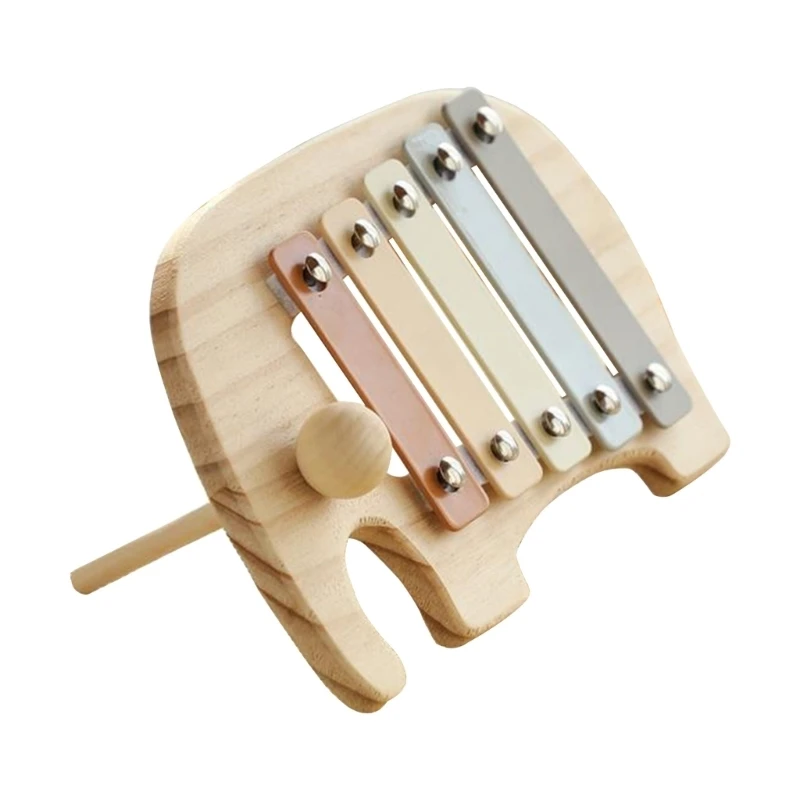 Musical Instrument Toy Baby Kids Puzzles Early Learning Game Baby Perception Gift 5 Tones Multicolor Xylophone
