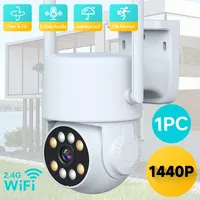 WiFi PTZ Camera Outdoor Waterproof Wireless IP Camera 4MP Video Surveillance Camera Two-Way Voice Color Night Vision