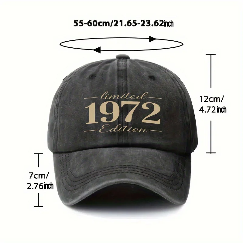 1972-Limited-Edition-Distressed-Baseball-Cap-Vintage-Style-Adjustable-Sun-Hat-for-Men-Women-Casual-Gift