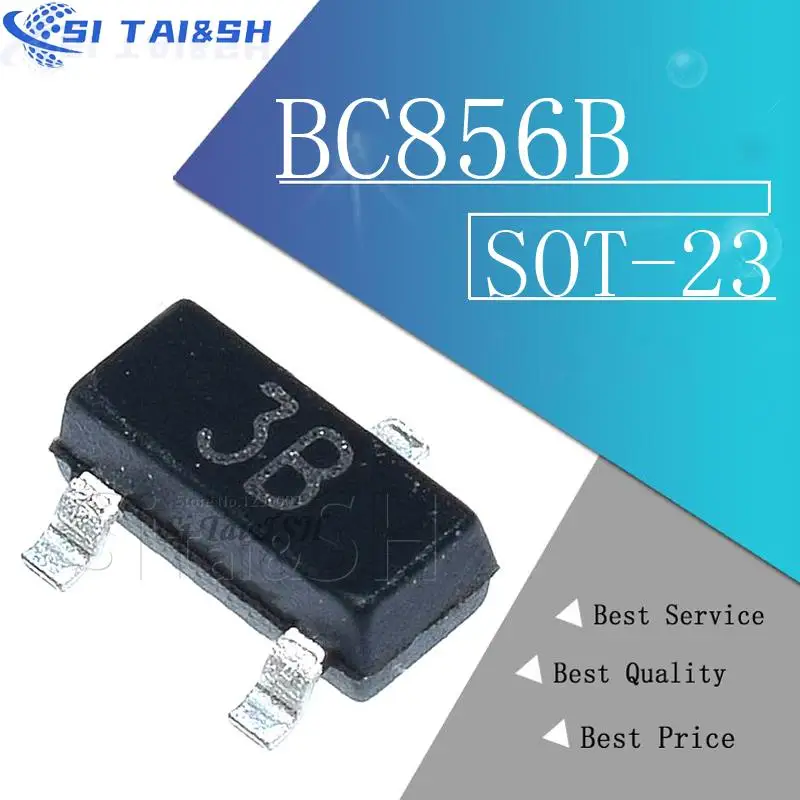 

Si Tai&SH 100PCS BC856B SOT23 BC856 SOT SMD SOT-23 3B new transistor Data system