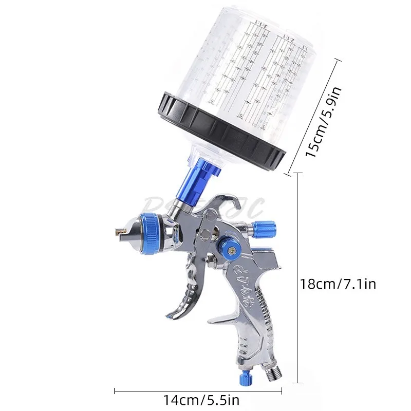 Spray Gun Without Washing Pot Pressure Gauge Spray Painting Tool Pneumatic Spray Gun Automatic High Atomization Spray Painting
