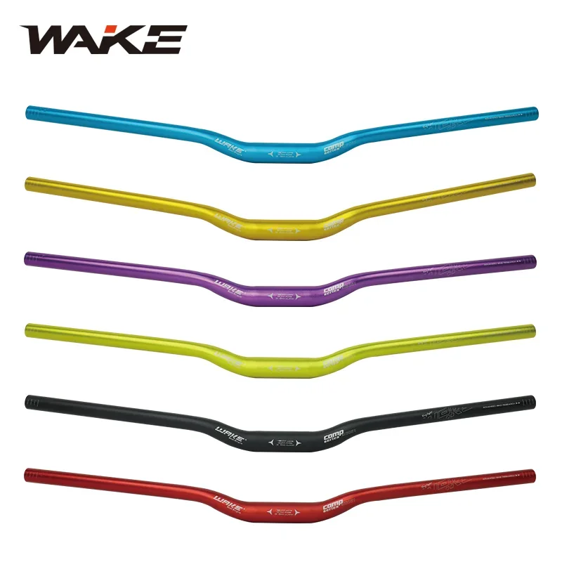 WAKE MTB 산악 자전거 제비 핸들 바, 알루미늄 합금, 720mm, 780mm, 직경 31.8mm, 313g, 매트 질감, 자전거 액세서리 부품 