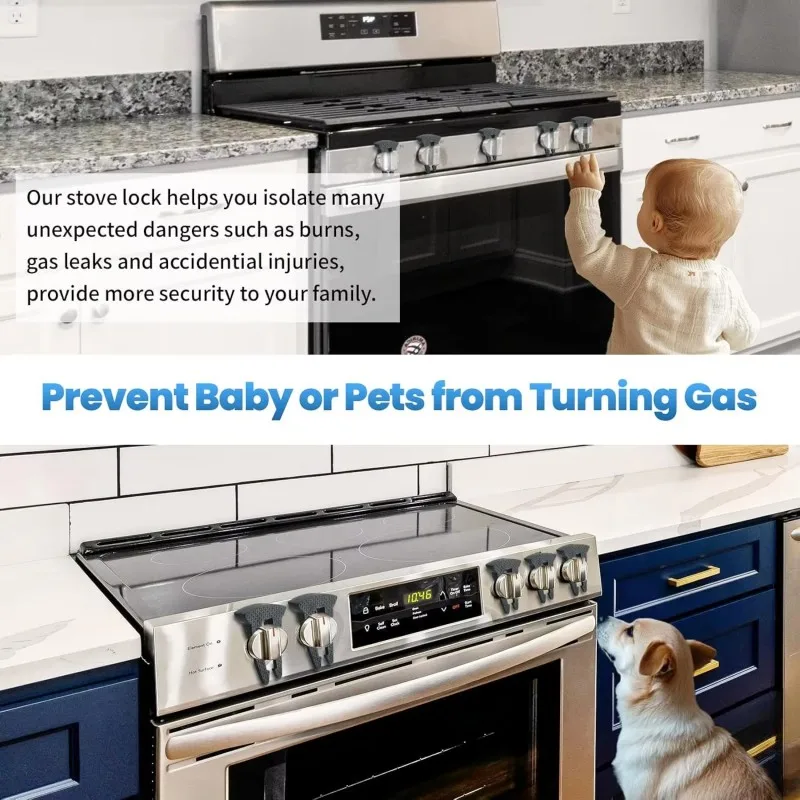 1PCS 5PCS Stove Knob Locks For Child Safety,Design Knob Safety Covers, Child Proof Oven Knob Locks, Prevent Accidental Touch