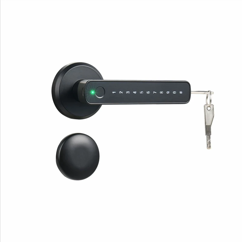 Serrure de porte intelligente à empreintes digitales, mot de passe électronique, déverrouillage à distance Tuya Andrea Remote, boutons d'entrée, serrure pour chambre, maison, durable