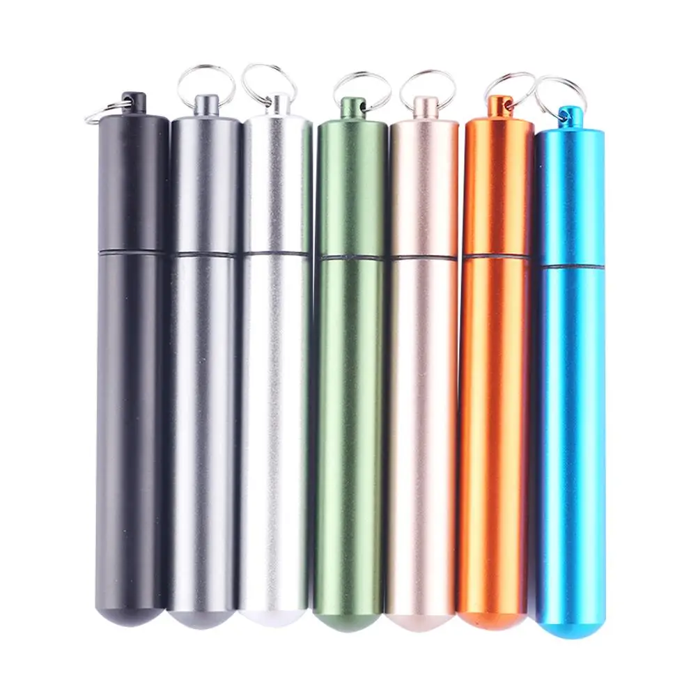 

Stainless Steel Folding Straw Reusable Portable Drinking Straws for Cold Hot Eco Friendly Travel Office Telescopic Metal