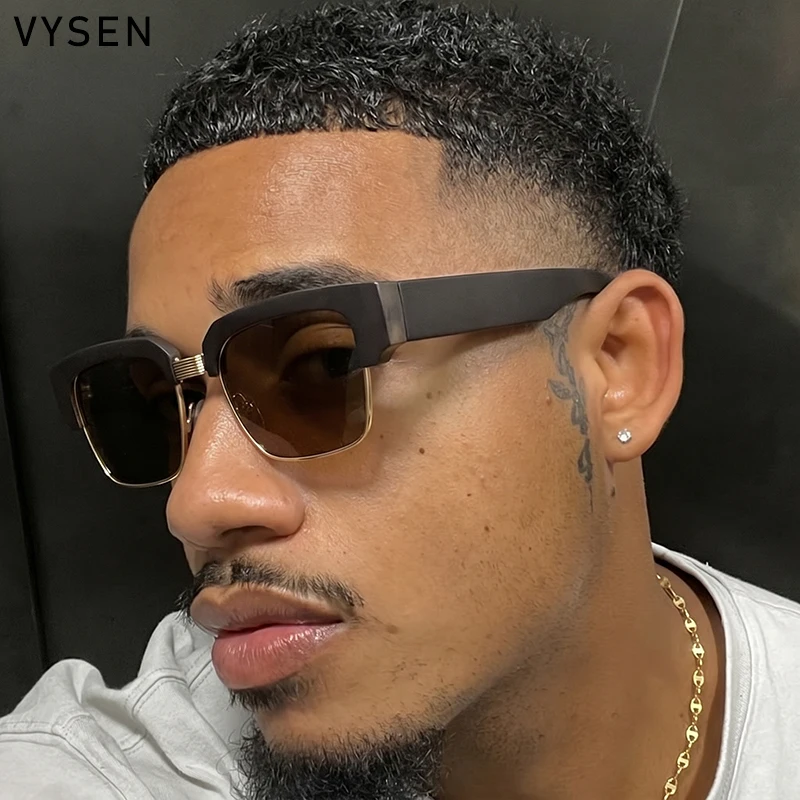 

Steampunk Square Sunglasses Men 2026 Luxury Designer Retro Bold Thick Frame Photochromic Sun Glasses Male Hip Hop Shades Eyewear