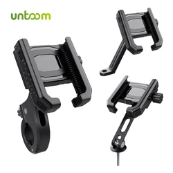 Untoom Mountain Bike Stem Phone Mount Bicycle Handlebar Phone Clip Universal Motorcycle Scooter Rearview Mirror Cellphone Holder
