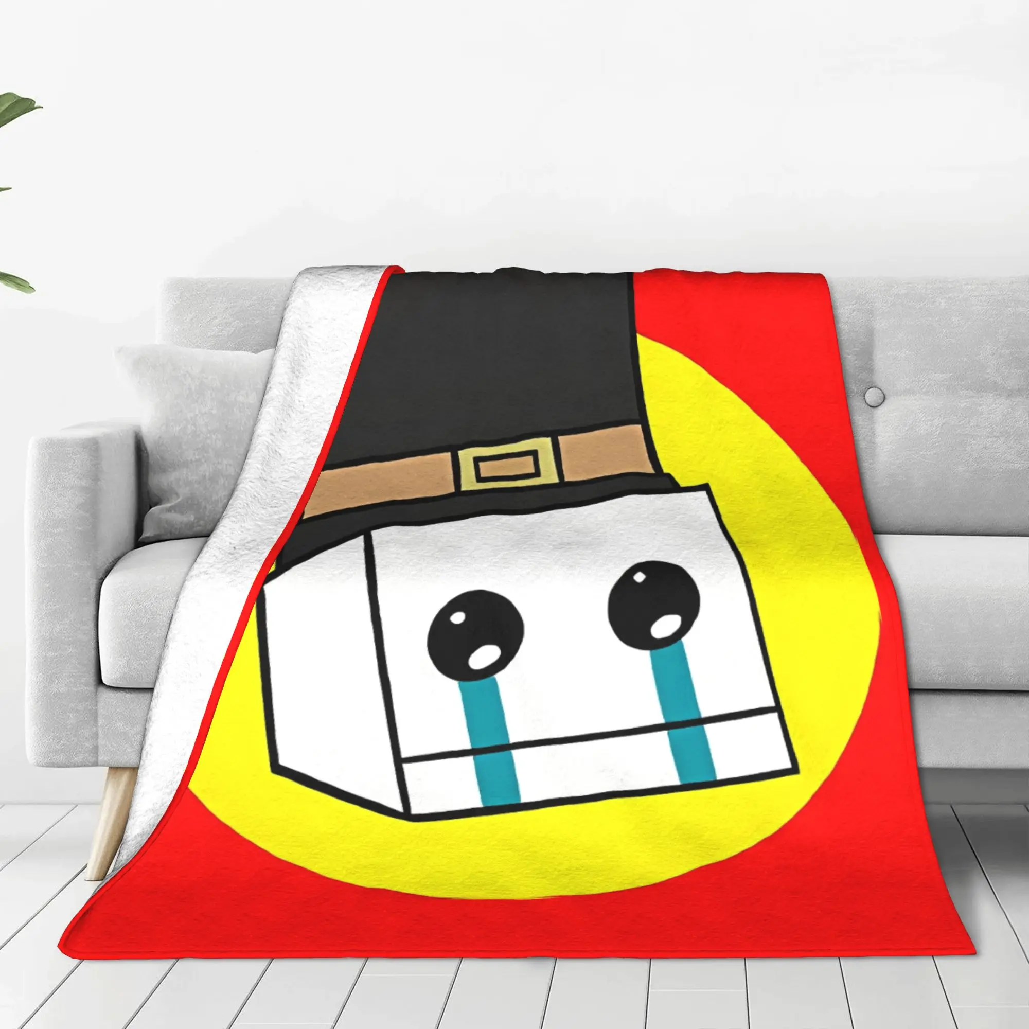 1PC Home Cute Room Decor Hatty Hattington Blanket Throw Blanket BattleBlock Theater Novelty Warm Blanket All Season