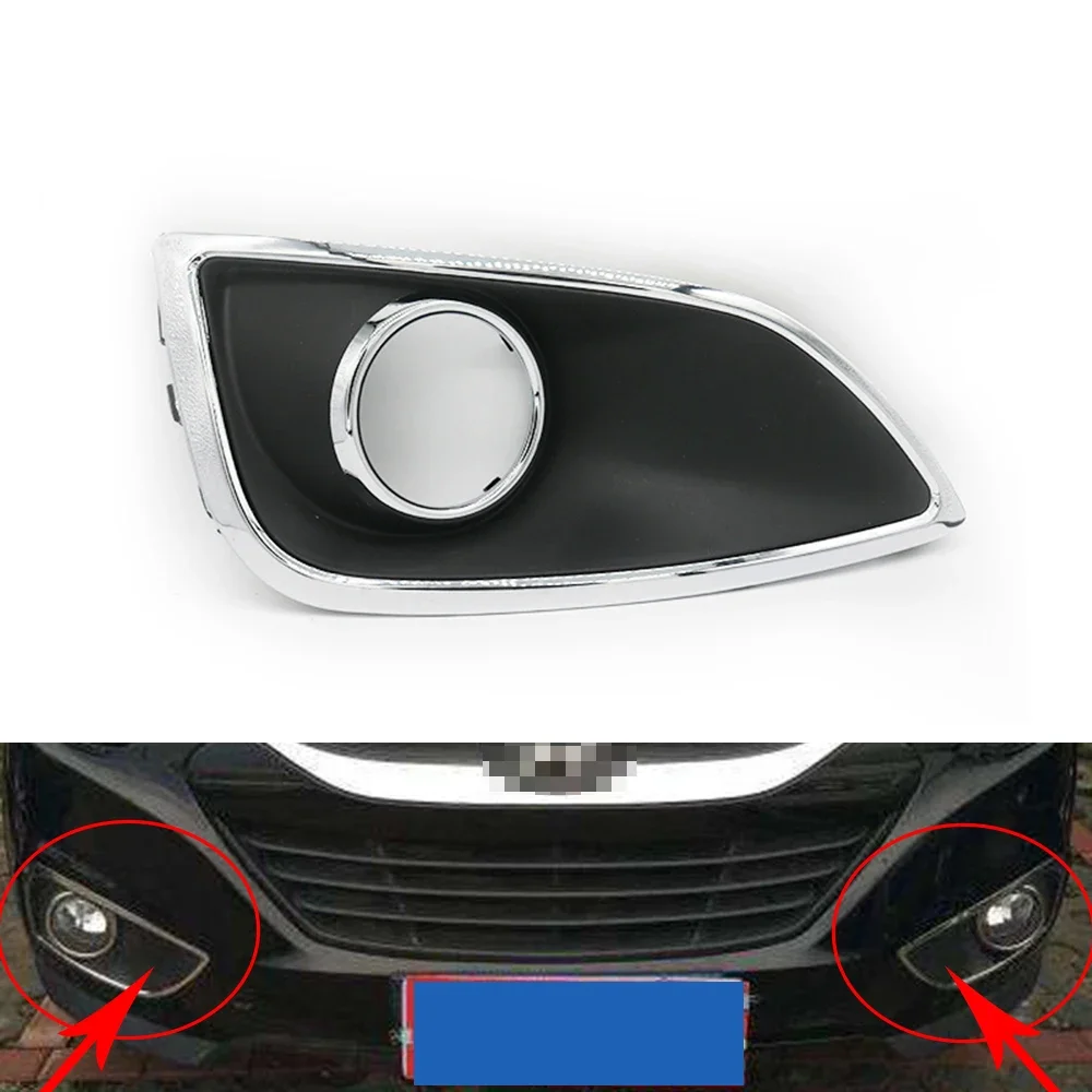 

For Hyundai ix35 2010 2011 2012 Foglights Cover Car Fog Lamp Vent Base auto styling Front Bumper Driving Fog Light Suppor