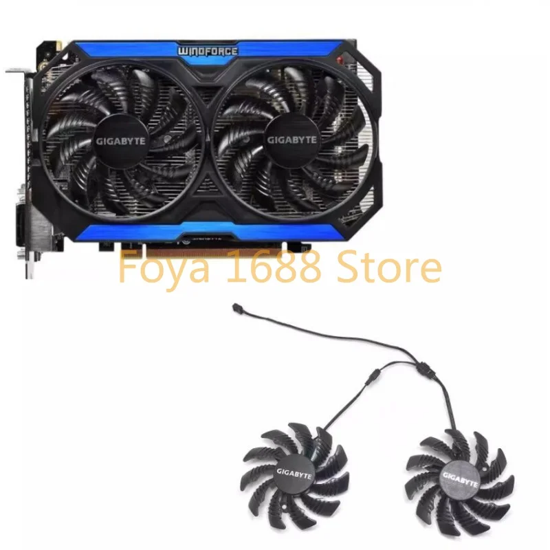 For GIGABYTE GTX960 950 GV-N950WF2OC Graphics Card Fan Silent Fan