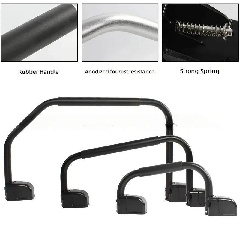 for RV Trailer Motor Home Door Folding Armrest Bending Handle Entry Auxiliary Grab Bar Aluminum Alloy Portable Car Accessory