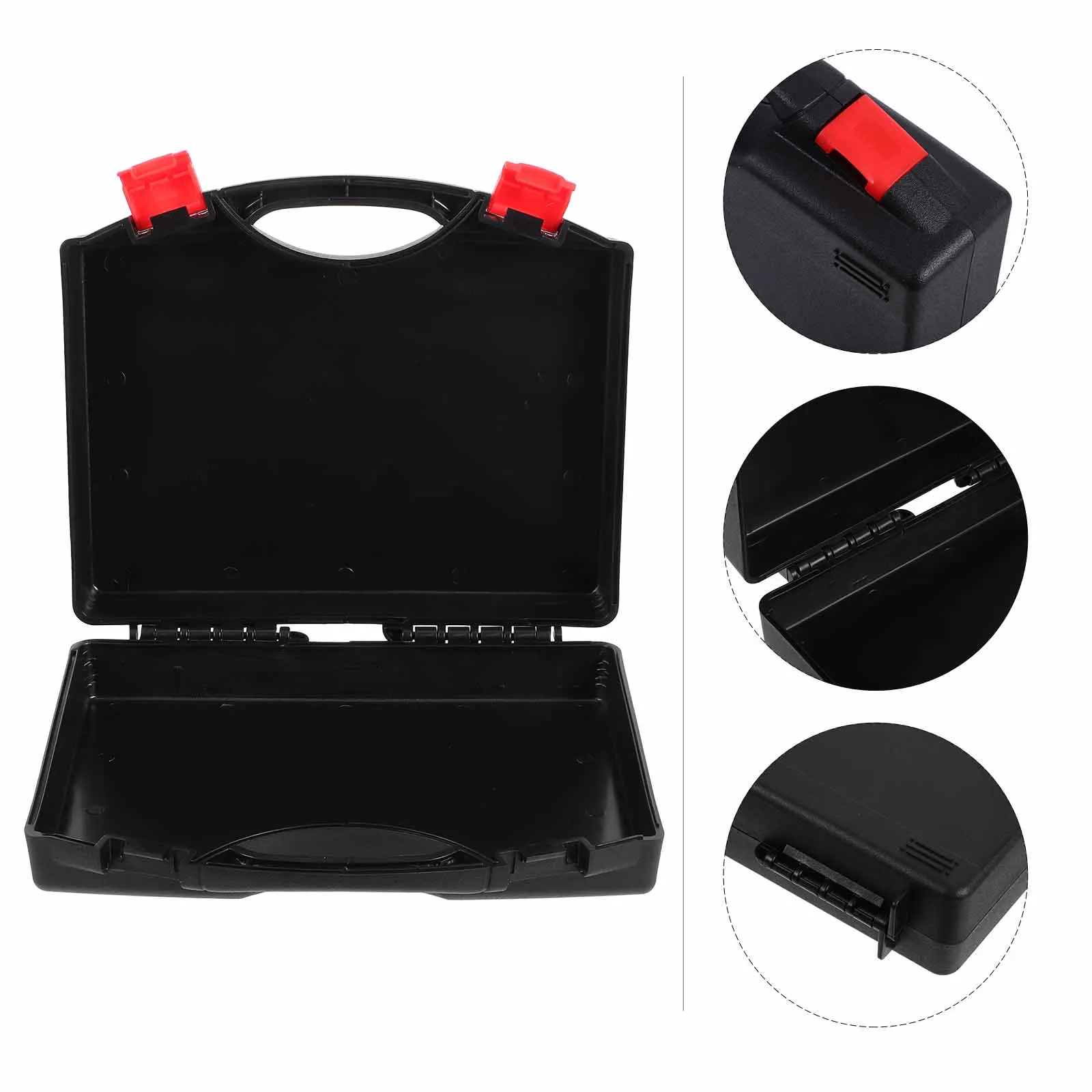 

Drill Bit Storage Box Portable Organizer Hardware Tool Case with Compartments Foam Insert Transparent Lid PP Material Screw Box