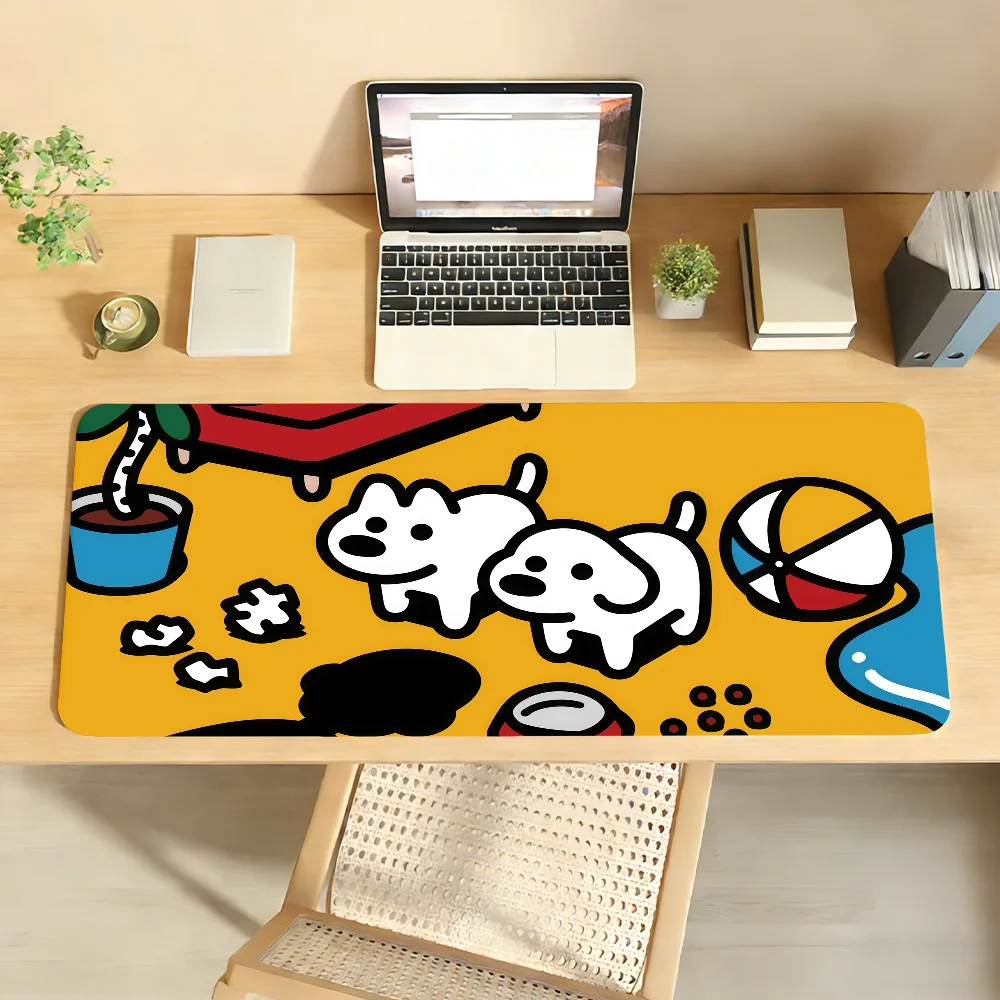 Alfombrilla de ratón Matsui con diseño de perro lindo para juegos de oficina y teclados, antideslizante, grande, impermeable