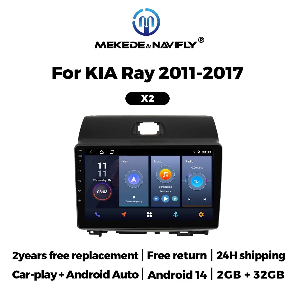 

Новинка 2025 для KIA Ray 2011- 2017 Автомобильный мультимедийный плеер Android автомобильный радиоприемник BT GPS-навигация стерео головное устройство беспроводной Carplay автомагнитола магнитола для авто магнитола маг