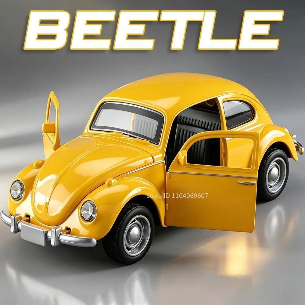 

1:36 Beetle LADA UAZ Traveler 300SL M3 Model Toy Cars Alloy Diecast Doors Opened Pull Back Rubber Tires Mini Vintage Vehicles