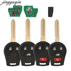 Jingyuqin 2/3/4 pulsanti telecomando portachiavi auto 315/433MHZ ID46 per Nissan SUNNY Sylphy TIIDA LIVINA PALADIN marzo CWTWB1U751/761