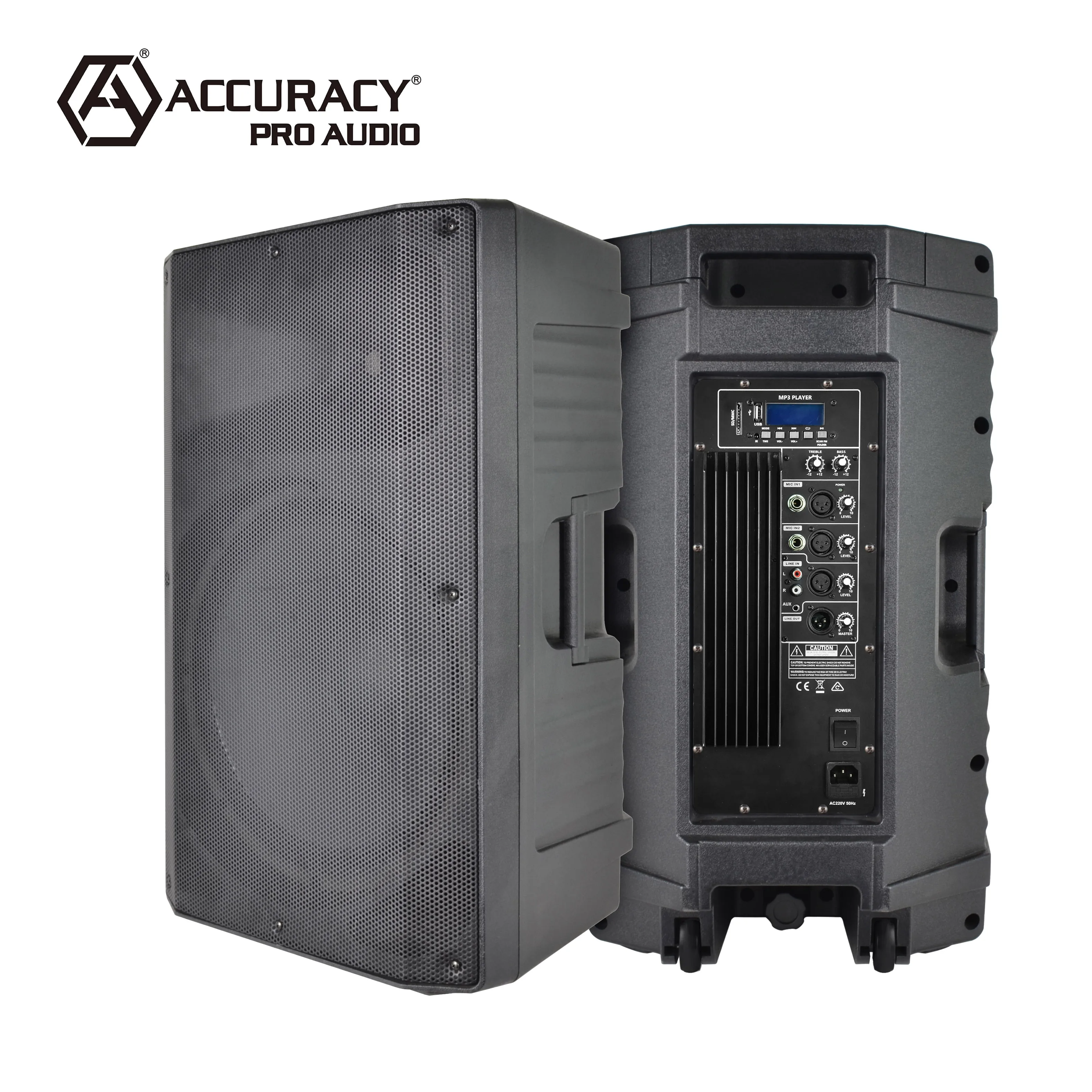 

Accuracy Pro Audio CBQ15AHH 15 Inch Plastic Sound System Party Outdoor Powered Loudspeaker Active Speaker