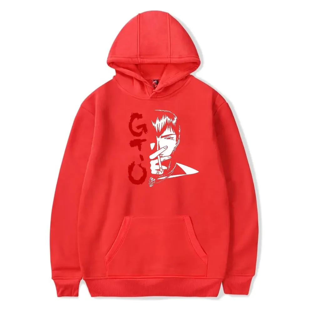 Grande professor Onizuka anime hoodie para homens e mulheres, moletom de manga comprida, pulôver da moda 2024