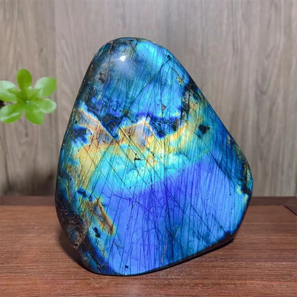 Natural Super Blue Flashy Labradorite Free Form Colourful Stone Healing Crytsals Reiki Energy Home Decor Gift