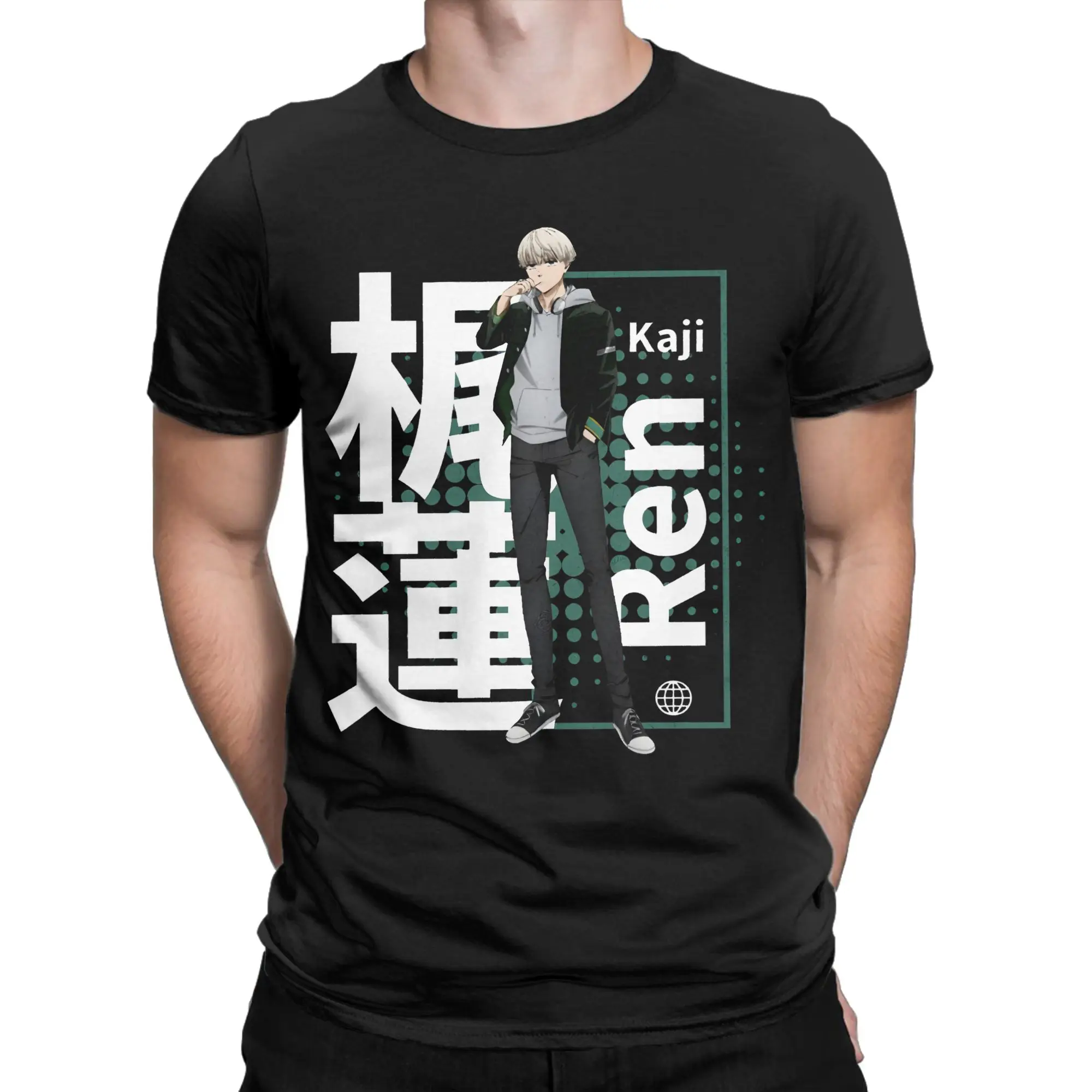 Ren Kaji Wind Breakers Men T Shirts  Fashion Tee Shirt Short Sleeve Crewneck T-Shirt 100% Cotton 4XL 5XL 6XL Clothing
